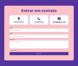 Formulário De Contato E Repetidor De Grade - Modelo De Desenvolvimento Web