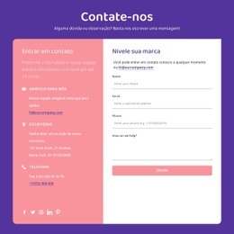 Nivele Sua Marca - Página De Destino