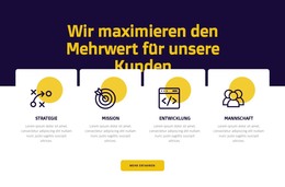 Kundenwertmaximierung - HTML-Websitevorlage