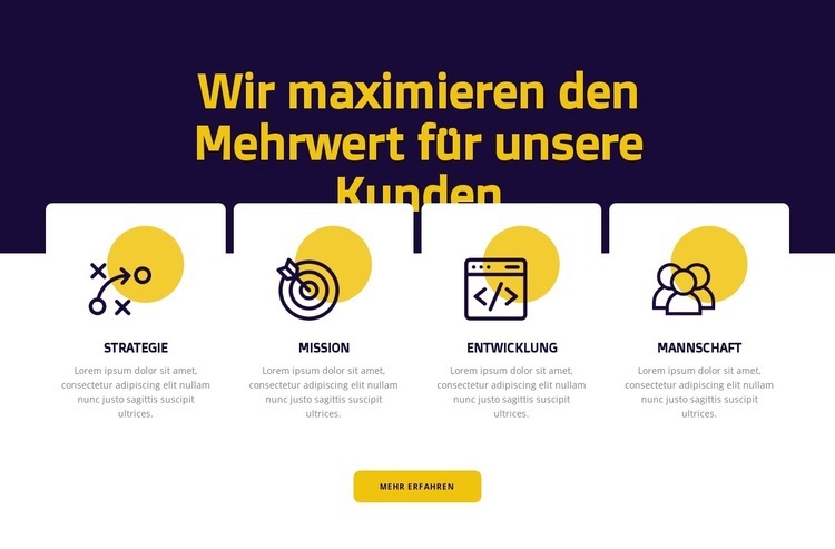 Kundenwertmaximierung Website design