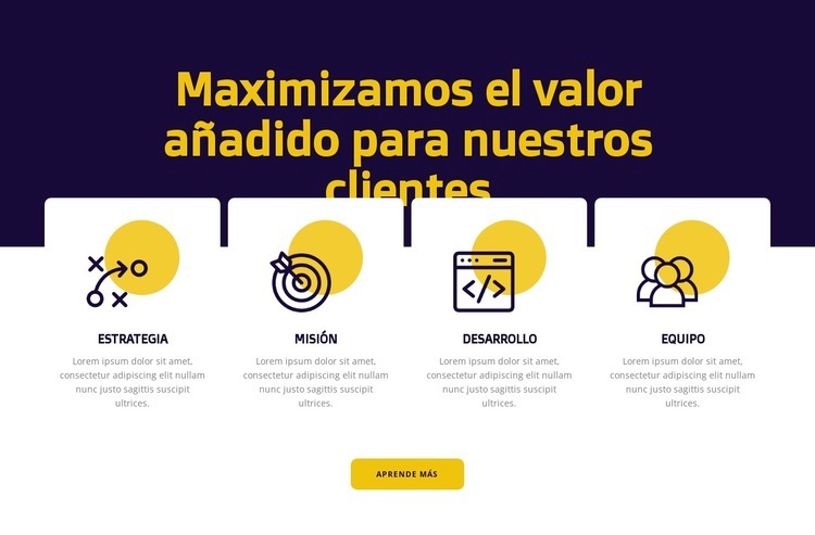 Maximización del valor del cliente Página de destino