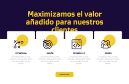 Maximización Del Valor Del Cliente Plantilla HTML5