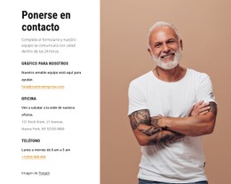 Dirección De La Oficina, Teléfono Y Otra Información Plantilla De Diseño CSS