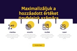 Ügyfélérték Maximalizálása - HTML Webhelysablon