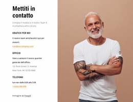 Indirizzo Dell'Ufficio, Telefono E Altre Informazioni - Generatore Di Siti Web Per Qualsiasi Dispositivo