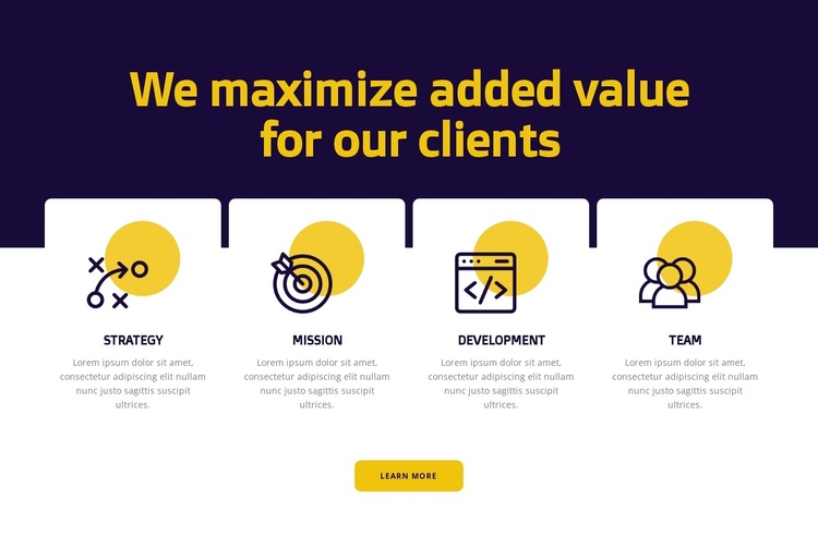 Customer value maximization Joomla Template