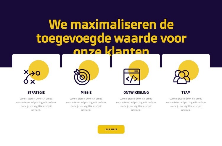 Maximalisatie van klantwaarde Sjabloon