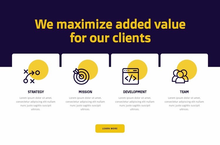 Customer value maximization Squarespace Template Alternative