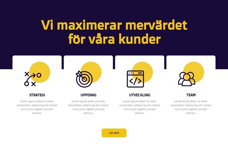 Maximering av kundvärde HTML-mall