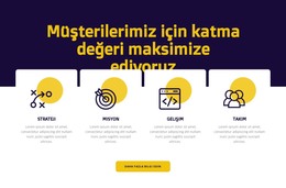 Müşteri Değeri Maksimizasyonu - HTML Web Sitesi Şablonu