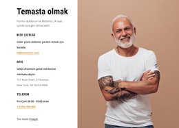 Ofis Adresi, Telefon Ve Diğer Bilgiler - Site Şablonu