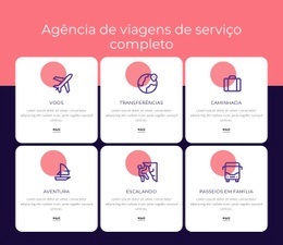 Design De Site Pronto Para Uso Para Escalada, Canoagem E Caiaque