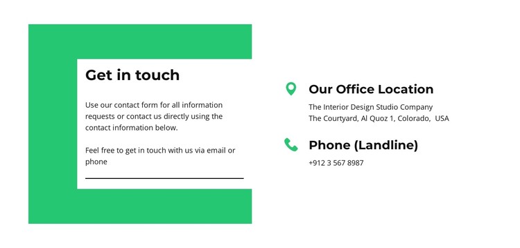 Keep in touch with us CSS Template
