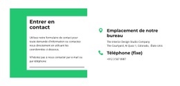 Restez En Contact Avec Nous - HTML Website Builder