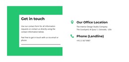 Keep In Touch With Us - Site With HTML Template Download