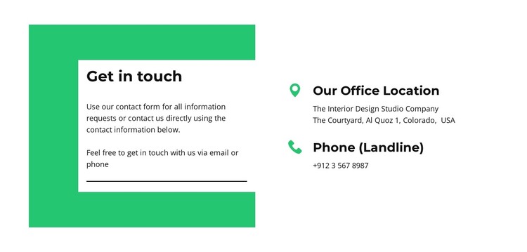 Keep in touch with us HTML Template