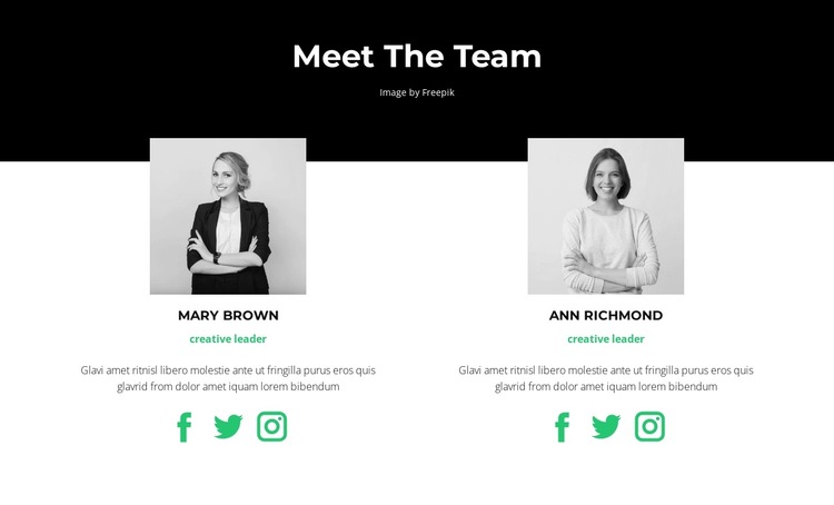 Important employees HTML5 Template