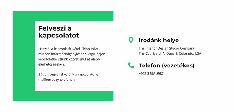 Tartsa velünk a kapcsolatot HTML Sablon