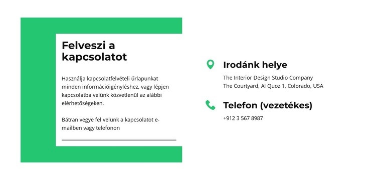 Tartsa velünk a kapcsolatot Weboldal tervezés