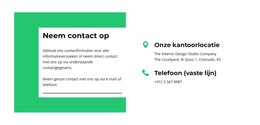 Blijf In Contact Met Ons - Site Met Download Van HTML-Sjabloon