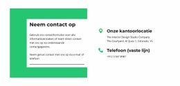 Blijf In Contact Met Ons - Online-Sjablonen