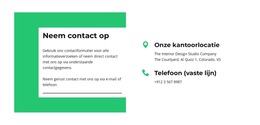 Blijf In Contact Met Ons - WordPress- En WooCommerce-Thema