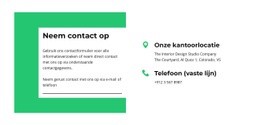 Blijf In Contact Met Ons - Websitebouwer