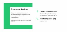 Website-Mockupgenerator Voor Blijf In Contact Met Ons