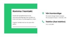 Håll Kontakten Med Oss - Responsiv Design