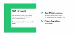 Keep In Touch With Us - Homepage Design