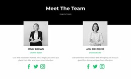 Important Employees - Beautiful Website Mockup