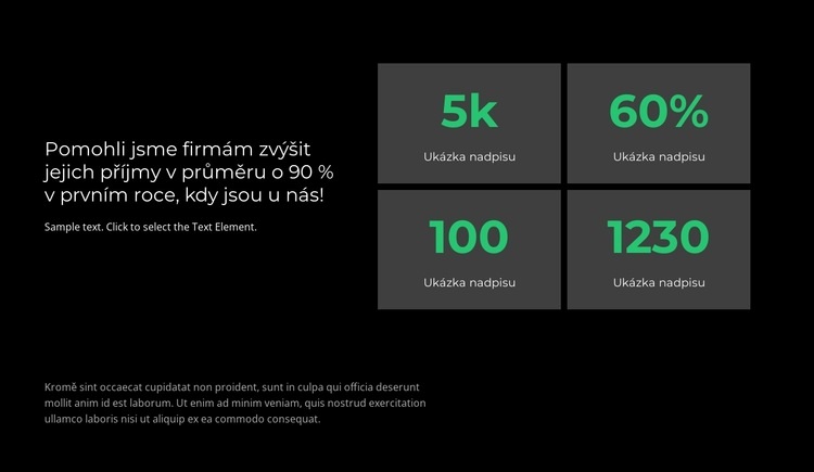 Vedeme statistiky Šablona CSS