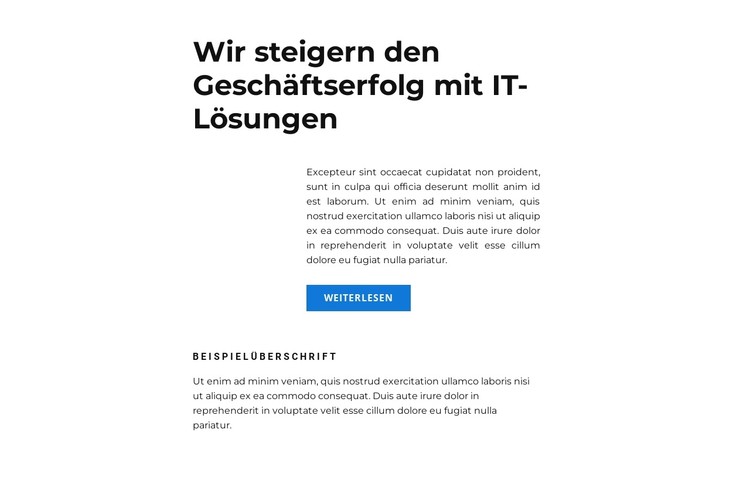 Guter Marketingplan CSS-Vorlage