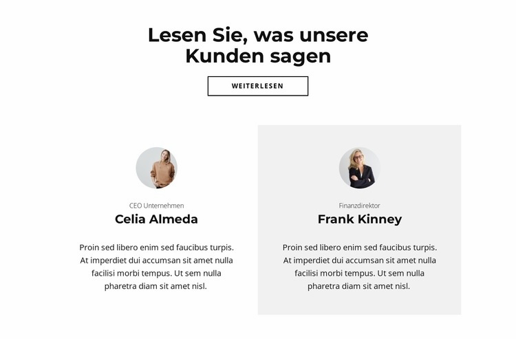 Meinungen zählen Landing Page