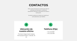 Descarga Gratuita De Detalles Del Contacto Plantilla Html