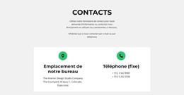 Téléchargement Gratuit De Coordonnées Modèles HTML