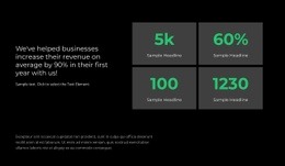 We keep statistics - Html Code Example by Nicepage