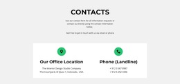 The Best HTML5 Template For Contact Detail