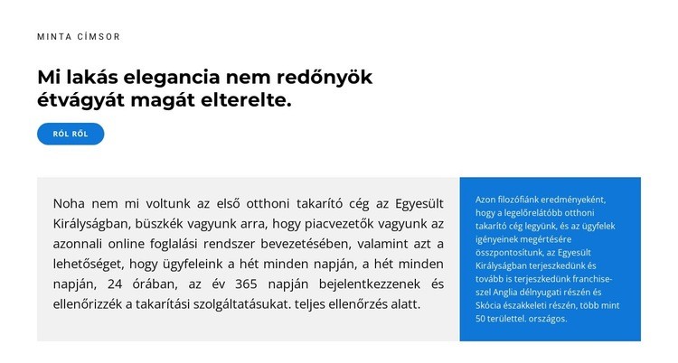 Eredmények Weboldal sablon