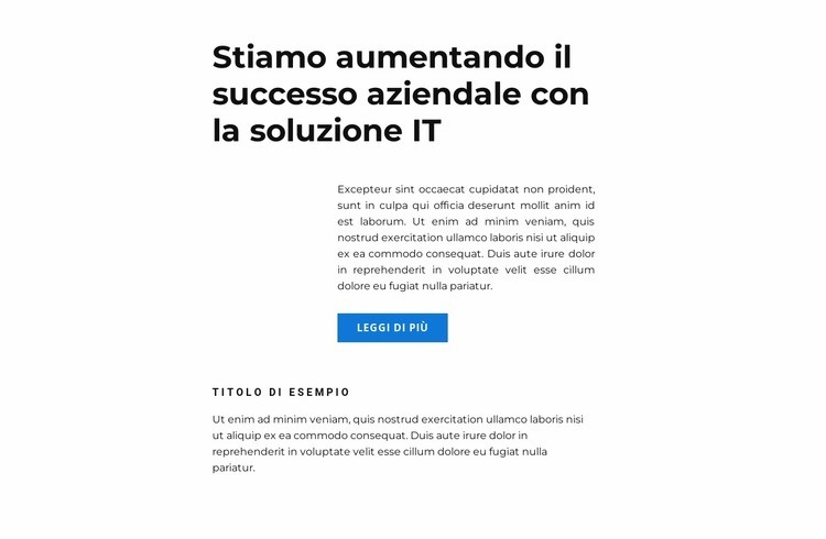 Buon piano di marketing Modelli di Website Builder