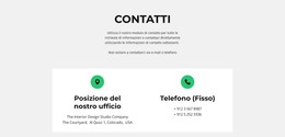 Download Gratuito Per Dettagli Del Contatto Modello Html