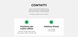 Il Miglior Modello HTML5 Per Dettagli Del Contatto