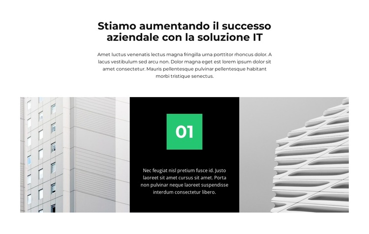 Il nostro progetto Modello di sito Web