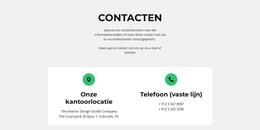 Gratis Download Voor Contact Detail Html-Sjabloon