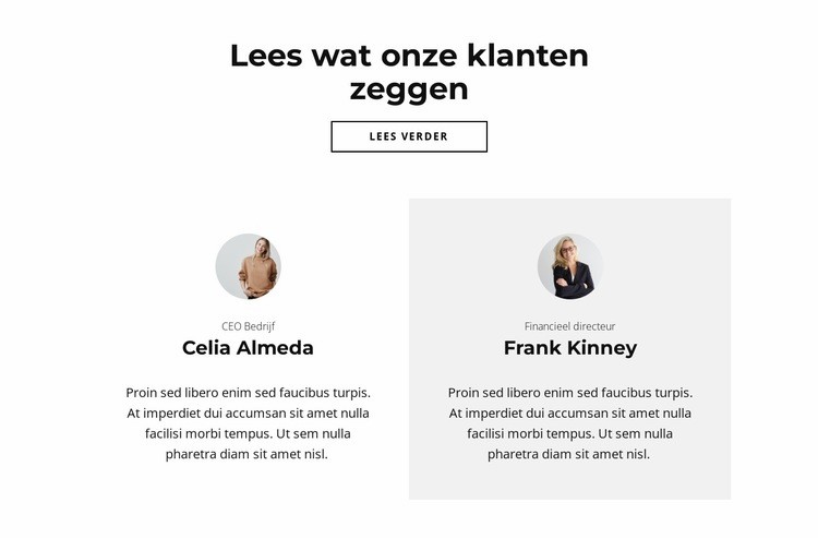 Meningen zijn belangrijk Html Website Builder