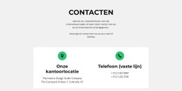 De Beste HTML5-Sjabloon Voor Contact Detail