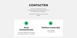 Contact Detail - Joomla E-Commercesjabloon