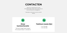 Ontwerpproces Voor Contact Detail