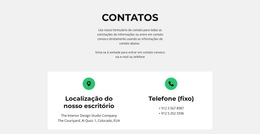 Detalhe De Contato - Modelo De Página Da Web