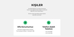 İletişim Bilgisi Html Şablonunu Ücretsiz Indirin
